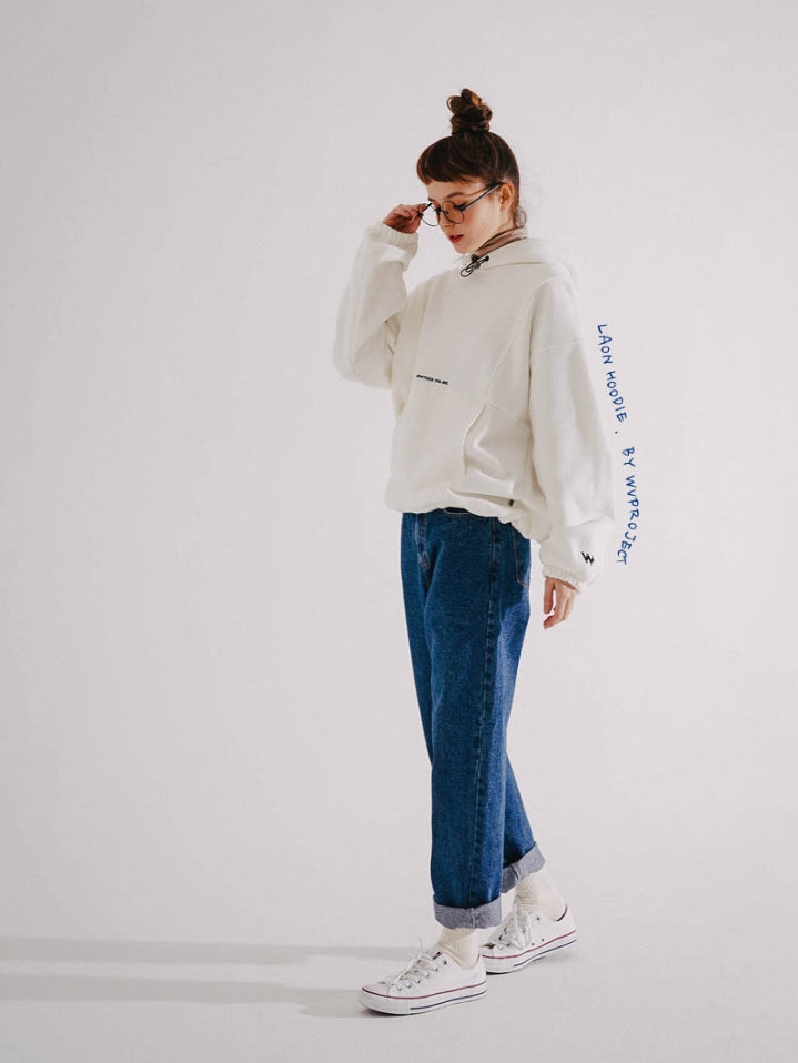 ダブルユーブイプロジェクト(WV PROJECT) LAON HOODIE IVORY MJHD7361