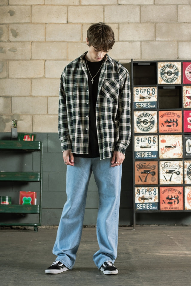 シディスコンマ(SHETHISCOMMA) SPECIAL LINE SHIRTS(GREEN)