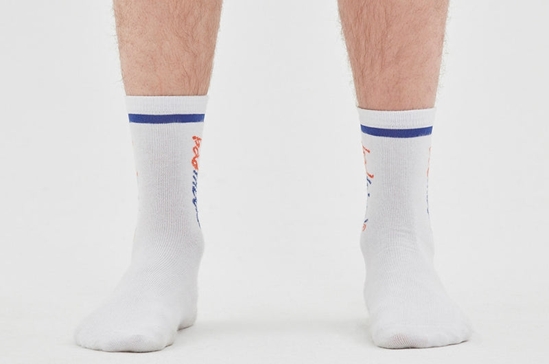 ベドインベド(BADINBAD)THREE COLOR LOGO SOX_MIX