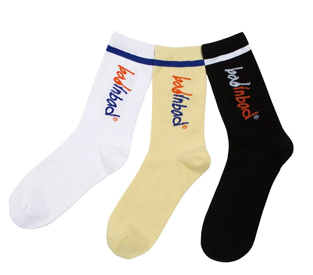 ベドインベド(BADINBAD)THREE COLOR LOGO SOX_MIX