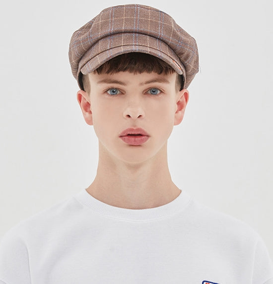 ベドインベド(BADINBAD) CHECK CASTRO CAP_BEIGE