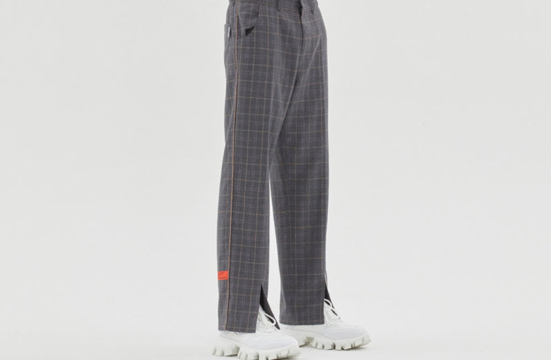 ベドインベド(BADINBAD) CANABY STREET CHECK PANTS_CHARCOAL
