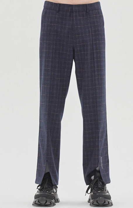 ベドインベド(BADINBAD) CANABY STREET CHECK PANTS_NAVY