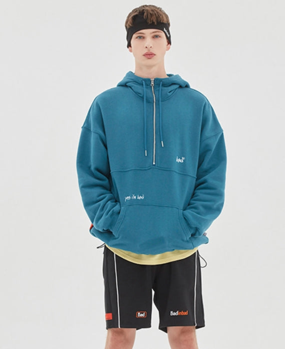 ベドインベド(BADINBAD) SCRIBE LOGO ANORAK_BLUE GREEN