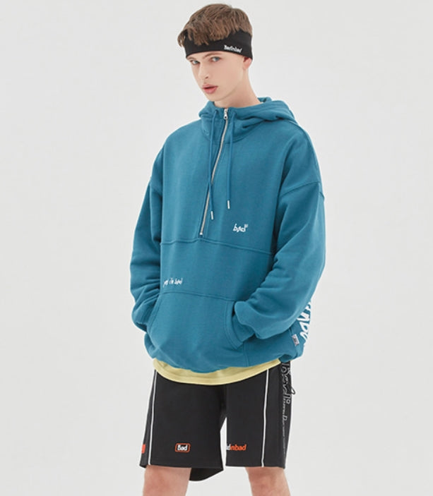 ベドインベド(BADINBAD) SCRIBE LOGO ANORAK_BLUE GREEN