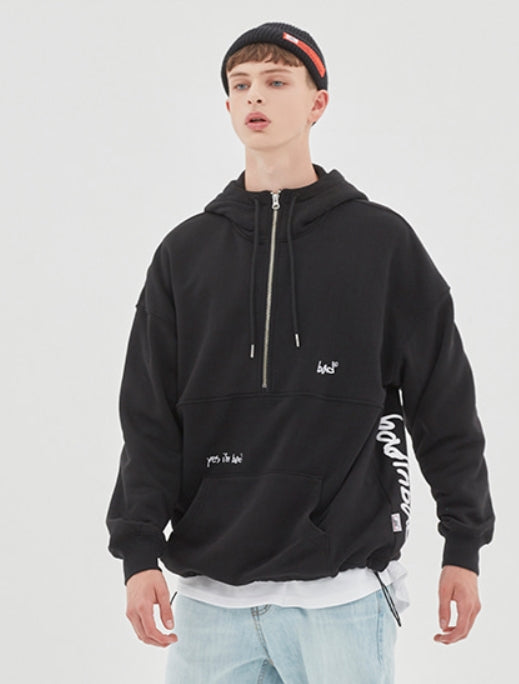 ベドインベド(BADINBAD) SCRIBE LOGO ANORAK_BLACK