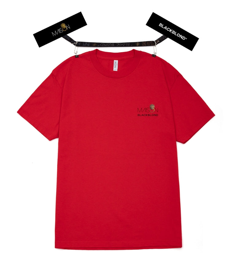 ブラックブロンド(BLACKBLOND) BLACKBLOND X MAISON Short Sleeve Tee (Red)