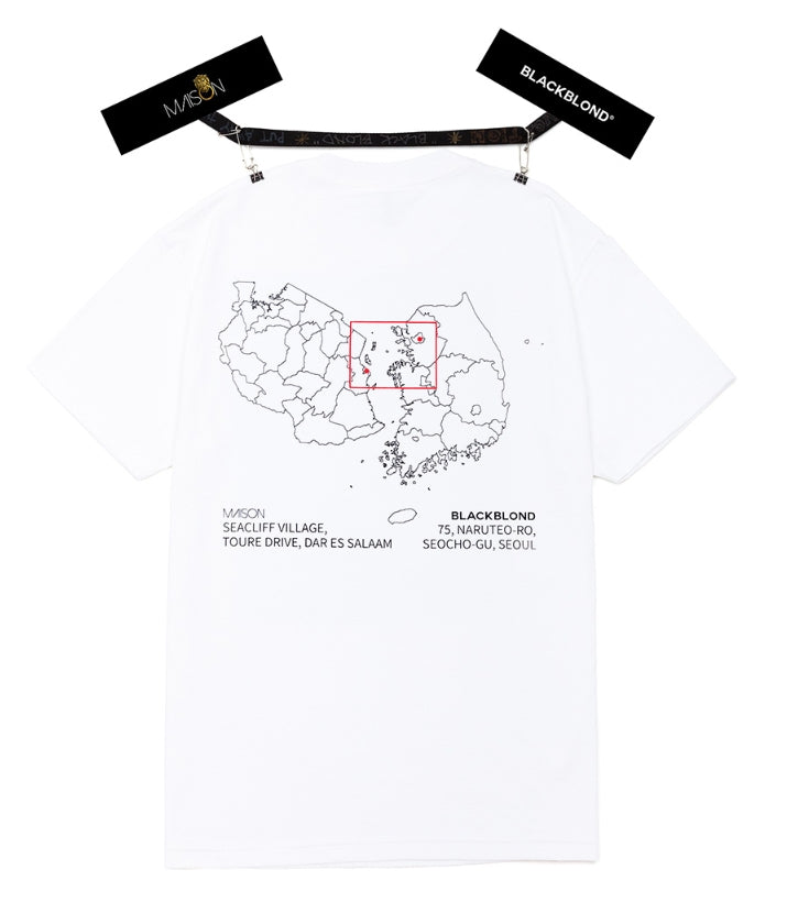 ブラックブロンド(BLACKBLOND)BLACKBLOND X MAISON Short Sleeve Tee (White)
