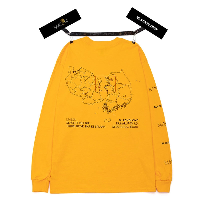 ブラックブロンド(BLACKBLOND) BLACKBLOND X MAISON Long Sleeve Tee (Yellow)