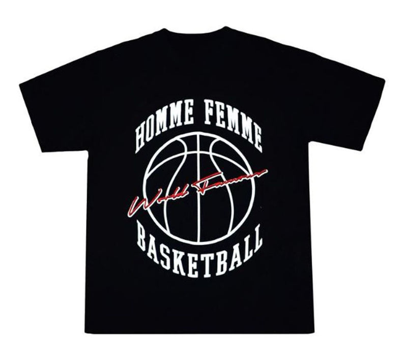 HOMME PLUS FAMME (オムファム) BASKETBALL TEE BLACK