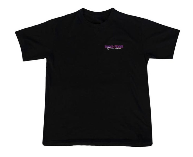 HOMME PLUS FAMME (オムファム) 2020 VARSITY TEE BLACK