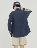 ロマンティッククラウン(ROMANTIC CROWN) SHOULDER LINE SHIRT_NAVY