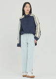 ロマンティッククラウン(ROMANTIC CROWN) SHOULDER LINE SHIRT_NAVY
