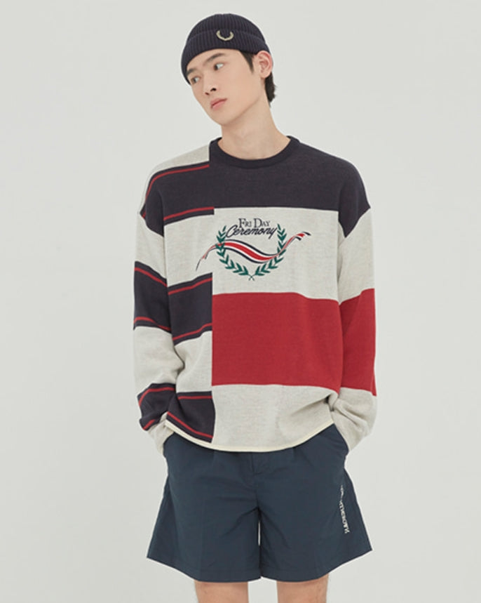 ロマンティッククラウン(ROMANTIC CROWN) HALF TWIN KNIT_NAVY