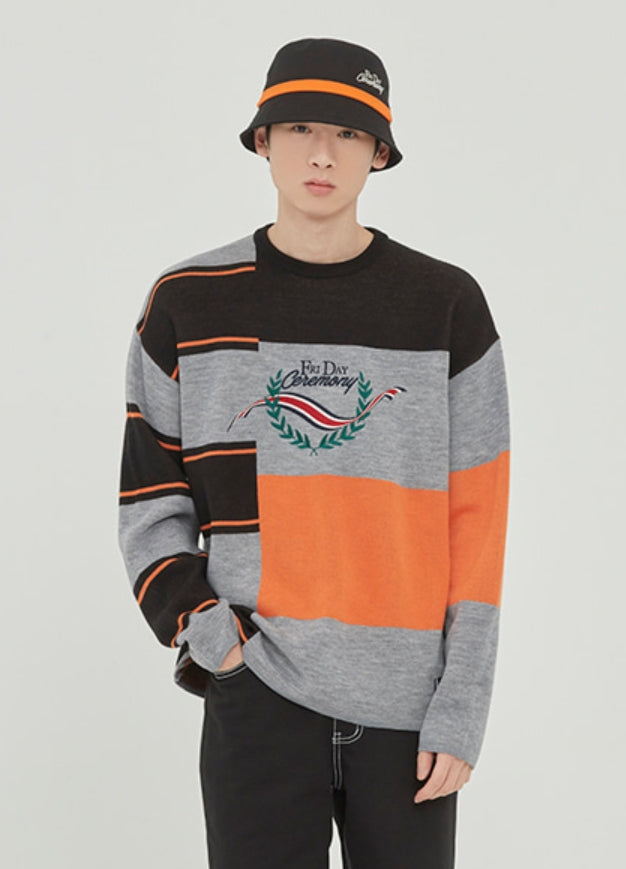 ロマンティッククラウン(ROMANTIC CROWN) HALF TWIN KNIT_BLACK