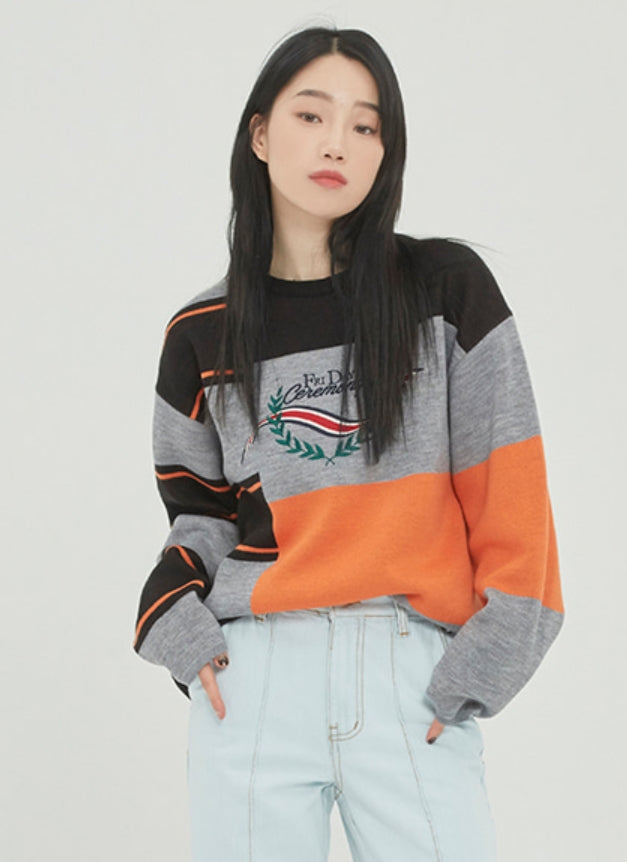 ロマンティッククラウン(ROMANTIC CROWN) HALF TWIN KNIT_BLACK