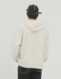 ロマンティッククラウン(ROMANTIC CROWN)  ROMANTICCROWN LOGO HOODIE_MELANGE IVORY