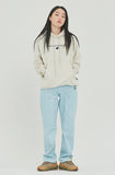 ロマンティッククラウン(ROMANTIC CROWN)  ROMANTICCROWN LOGO HOODIE_MELANGE IVORY