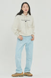 ロマンティッククラウン(ROMANTIC CROWN)  ROMANTICCROWN LOGO HOODIE_MELANGE IVORY