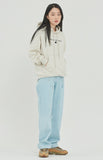 ロマンティッククラウン(ROMANTIC CROWN)  ROMANTICCROWN LOGO HOODIE_MELANGE IVORY