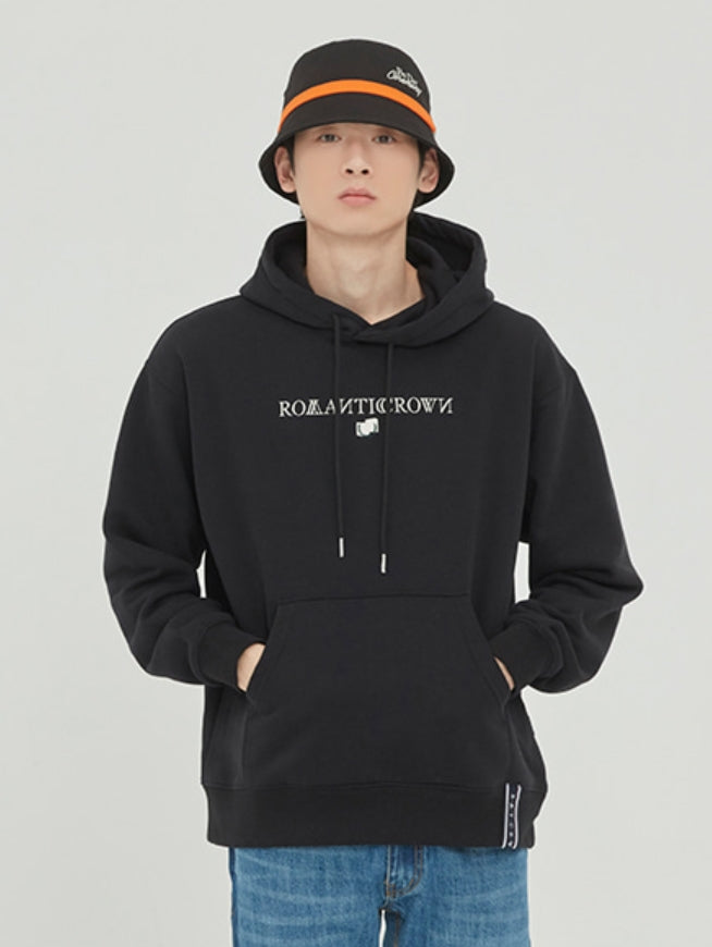ロマンティッククラウン(ROMANTIC CROWN)  ROMANTICCROWN LOGO HOODIE_BLACK