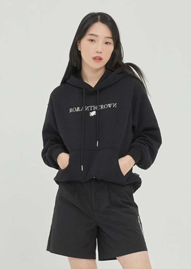 ロマンティッククラウン(ROMANTIC CROWN)  ROMANTICCROWN LOGO HOODIE_BLACK