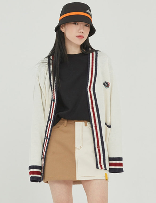 ロマンティッククラウン(ROMANTIC CROWN)  FRIDAY KNIT CARDIGAN_OATMEAL