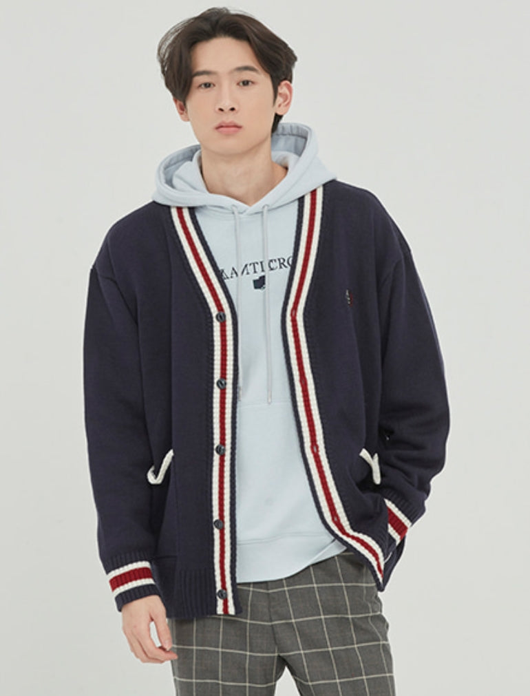 ロマンティッククラウン(ROMANTIC CROWN)  FRIDAY KNIT CARDIGAN_NAVY