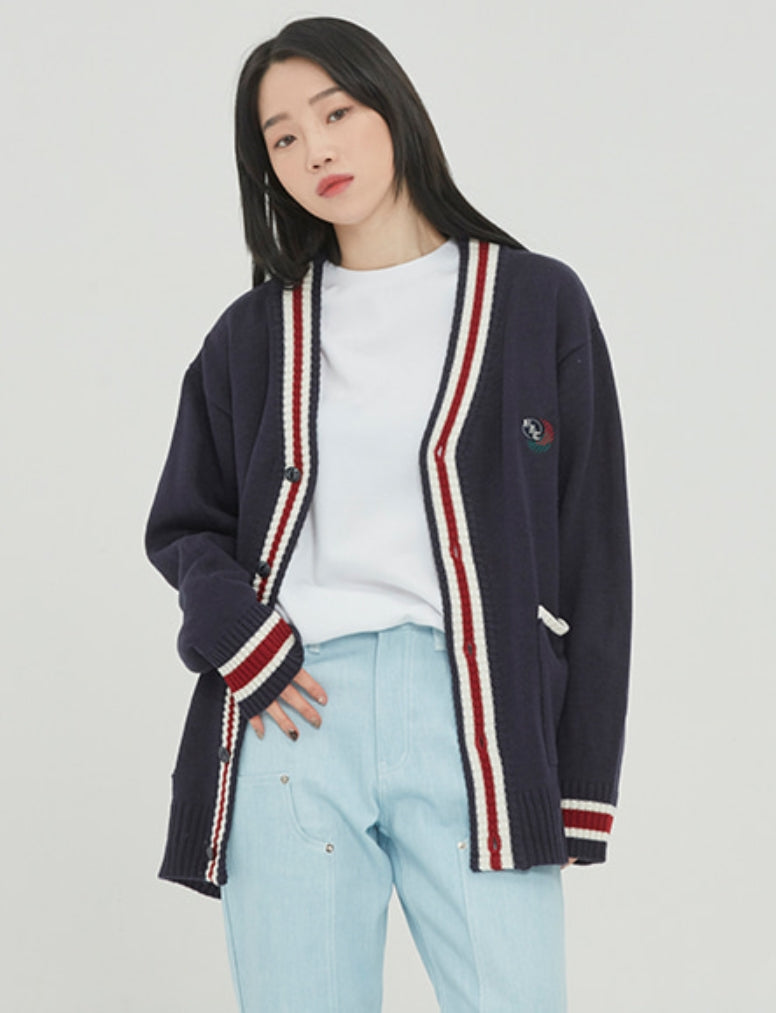 ロマンティッククラウン(ROMANTIC CROWN)  FRIDAY KNIT CARDIGAN_NAVY