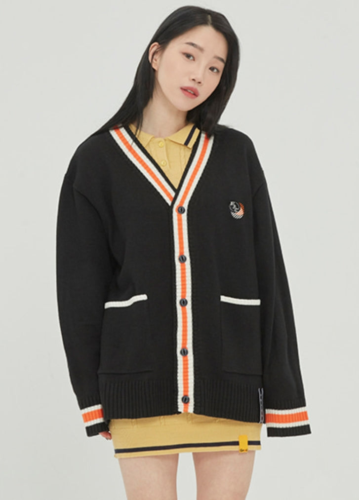 ロマンティッククラウン(ROMANTIC CROWN)  FRIDAY KNIT CARDIGAN_BLACK