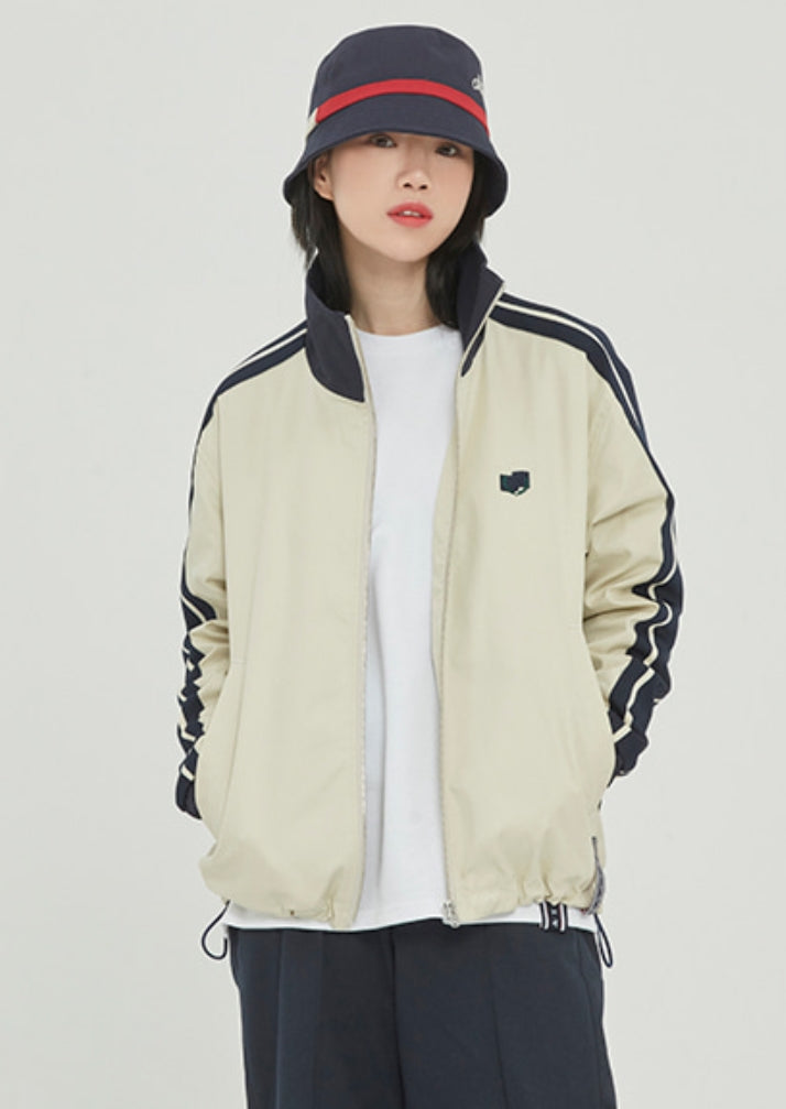 ロマンティッククラウン(ROMANTIC CROWN)  BACK POCKET TRACK JACKET_OATMEAL