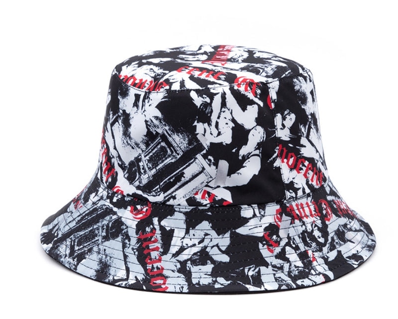 ブラックブロンド(BLACKBLOND) BBD Innocent Reversible Plate Bucket Hat (Black)