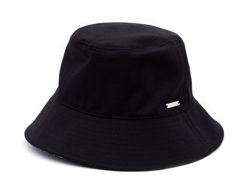 ブラックブロンド(BLACKBLOND) BBD Graffiti Logo Reversible Plate Bucket Hat (Black)