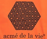 アクメドラビ(acme' de la vie) ADLV CUBE SYMBOL SWEAT SHIRT ORANGE