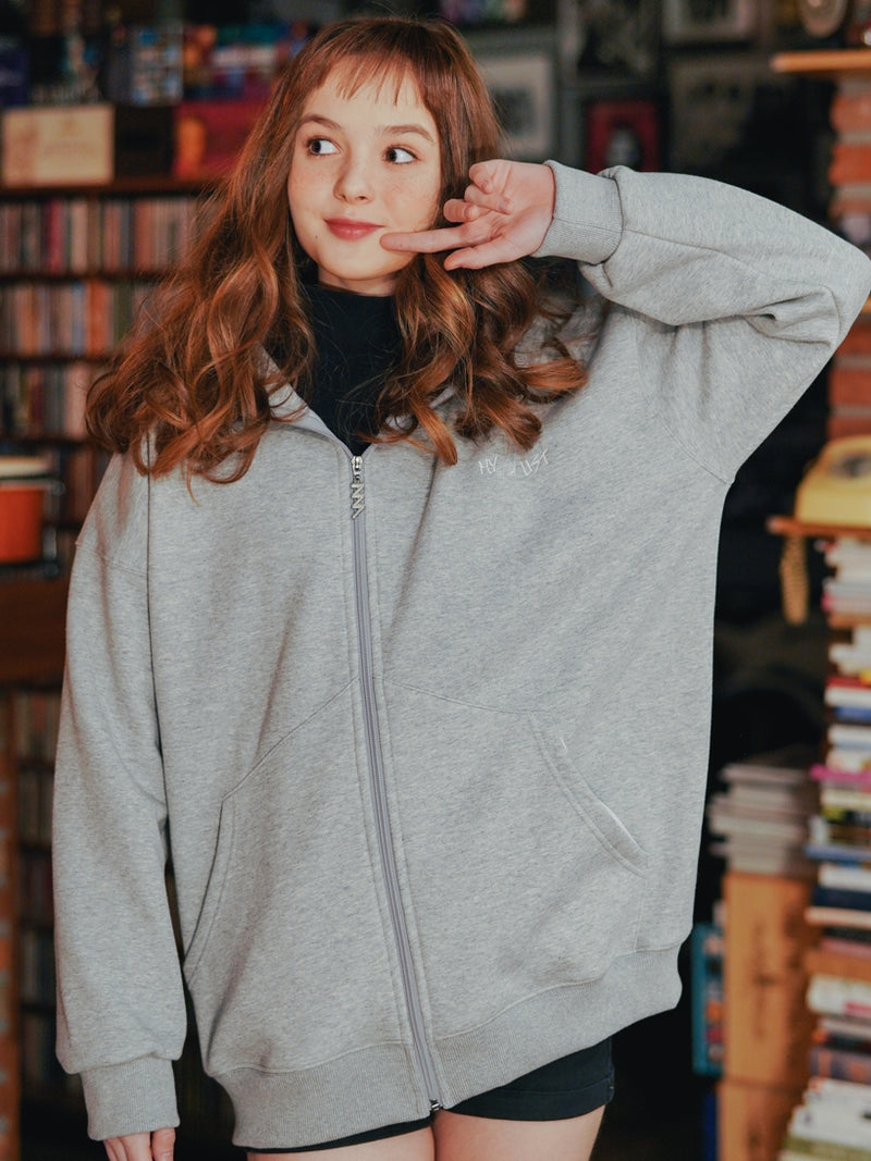 ダブルユーブイプロジェクト(WV PROJECT) MY PLAY LIST HOOD ZIPUP GRAY SYHD7362