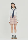 ロマンティッククラウン(ROMANTIC CROWN)PIPING TIE SHIRT_WHITE