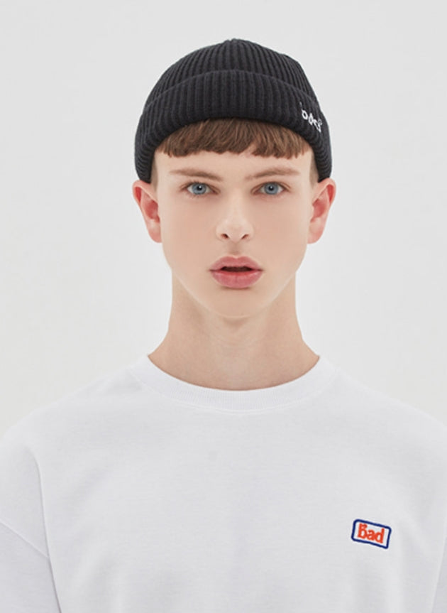 ベドインベド(BADINBAD) SCRIBE LOGO WATCH CAP_BLACK