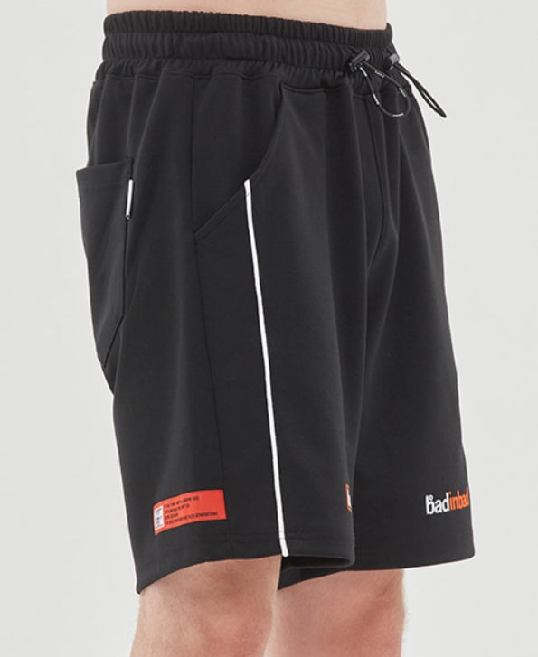 ベドインベド(BADINBAD) TRACK HALF SHORTS_BLACK