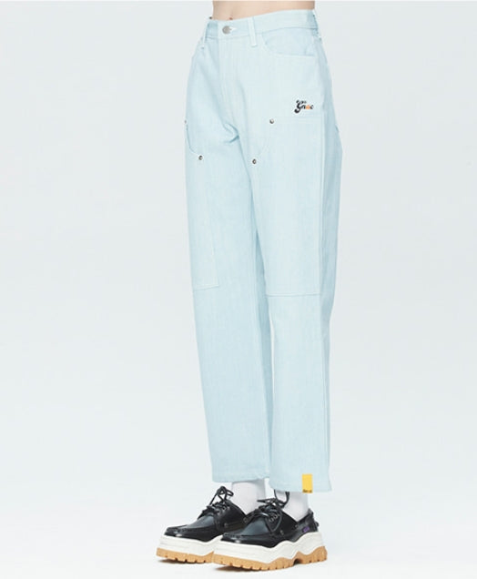 ロマンティッククラウン(ROMANTIC CROWN) GNAC LAYER PANTS_SKY BLUE