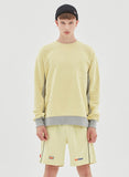 ベドインベド(BADINBAD) FRONT POCKET SPORTS SWEATSHIRT_LIME YELLOW
