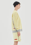 ベドインベド(BADINBAD) FRONT POCKET SPORTS SWEATSHIRT_LIME YELLOW