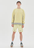 ベドインベド(BADINBAD) FRONT POCKET SPORTS SWEATSHIRT_LIME YELLOW