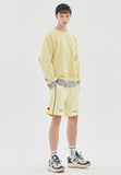 ベドインベド(BADINBAD) FRONT POCKET SPORTS SWEATSHIRT_LIME YELLOW