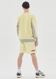 ベドインベド(BADINBAD) FRONT POCKET SPORTS SWEATSHIRT_LIME YELLOW