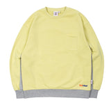 ベドインベド(BADINBAD) FRONT POCKET SPORTS SWEATSHIRT_LIME YELLOW