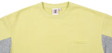 ベドインベド(BADINBAD) FRONT POCKET SPORTS SWEATSHIRT_LIME YELLOW