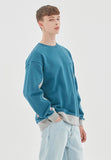 ベドインベド(BADINBAD) FRONT POCKET SPORTS SWEATSHIRT_BLUE GREEN