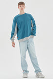 ベドインベド(BADINBAD) FRONT POCKET SPORTS SWEATSHIRT_BLUE GREEN