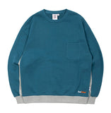 ベドインベド(BADINBAD) FRONT POCKET SPORTS SWEATSHIRT_BLUE GREEN