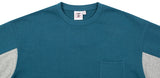 ベドインベド(BADINBAD) FRONT POCKET SPORTS SWEATSHIRT_BLUE GREEN